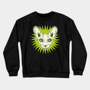 PSYCHEDELIC SPHINX CAT Crewneck Sweatshirt